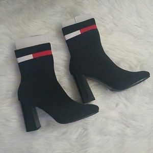 tommy hilfiger sock heels